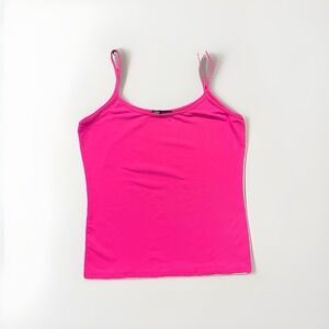 Zara Womens Size L 30 Pink Spaghetti Strap Basic Cropped Tank Top (0826)